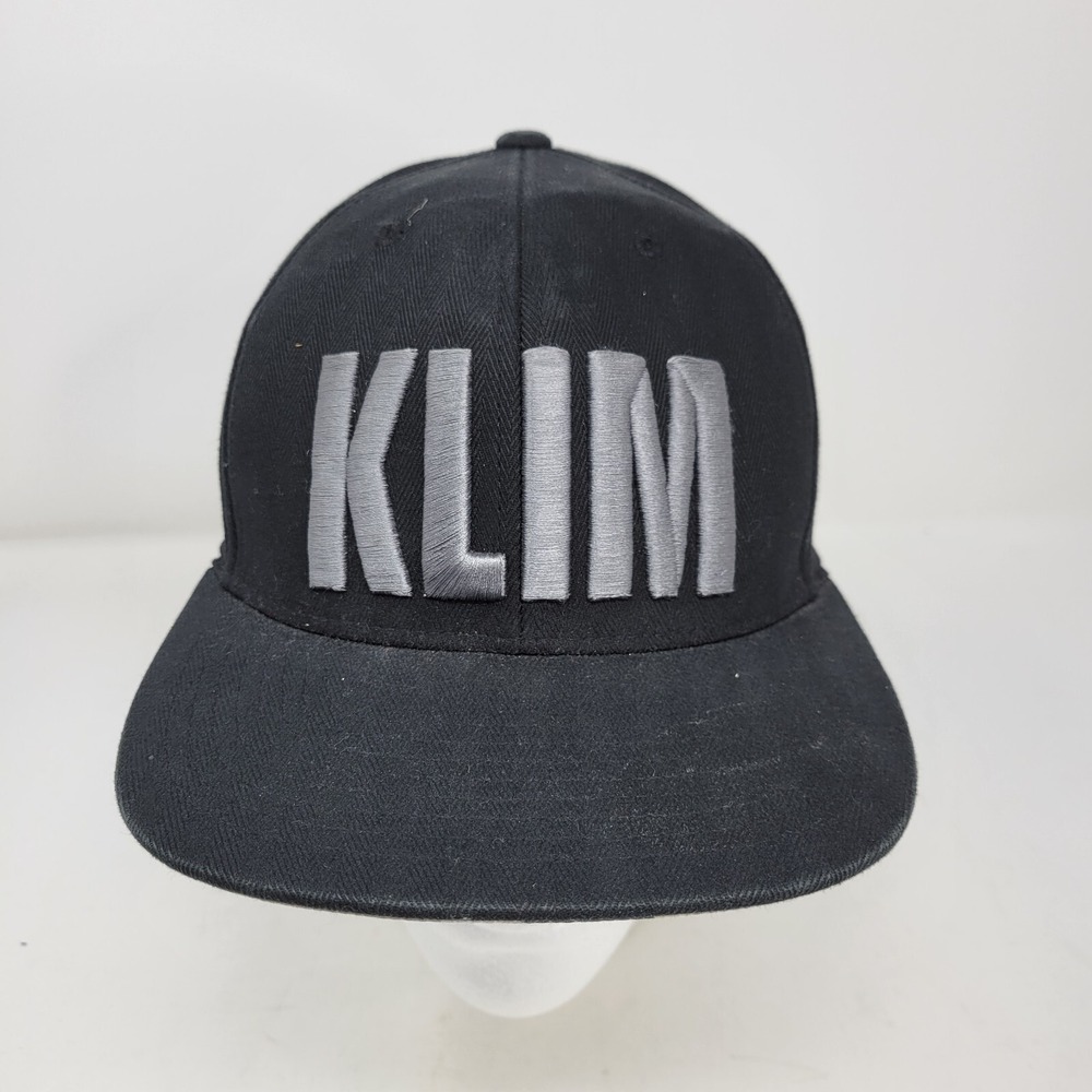 KLIM Hat Men Cap Motorcycle Biker BMX Skater Board Ski Spellout Black Grey Adult